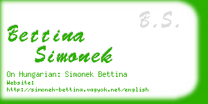 bettina simonek business card